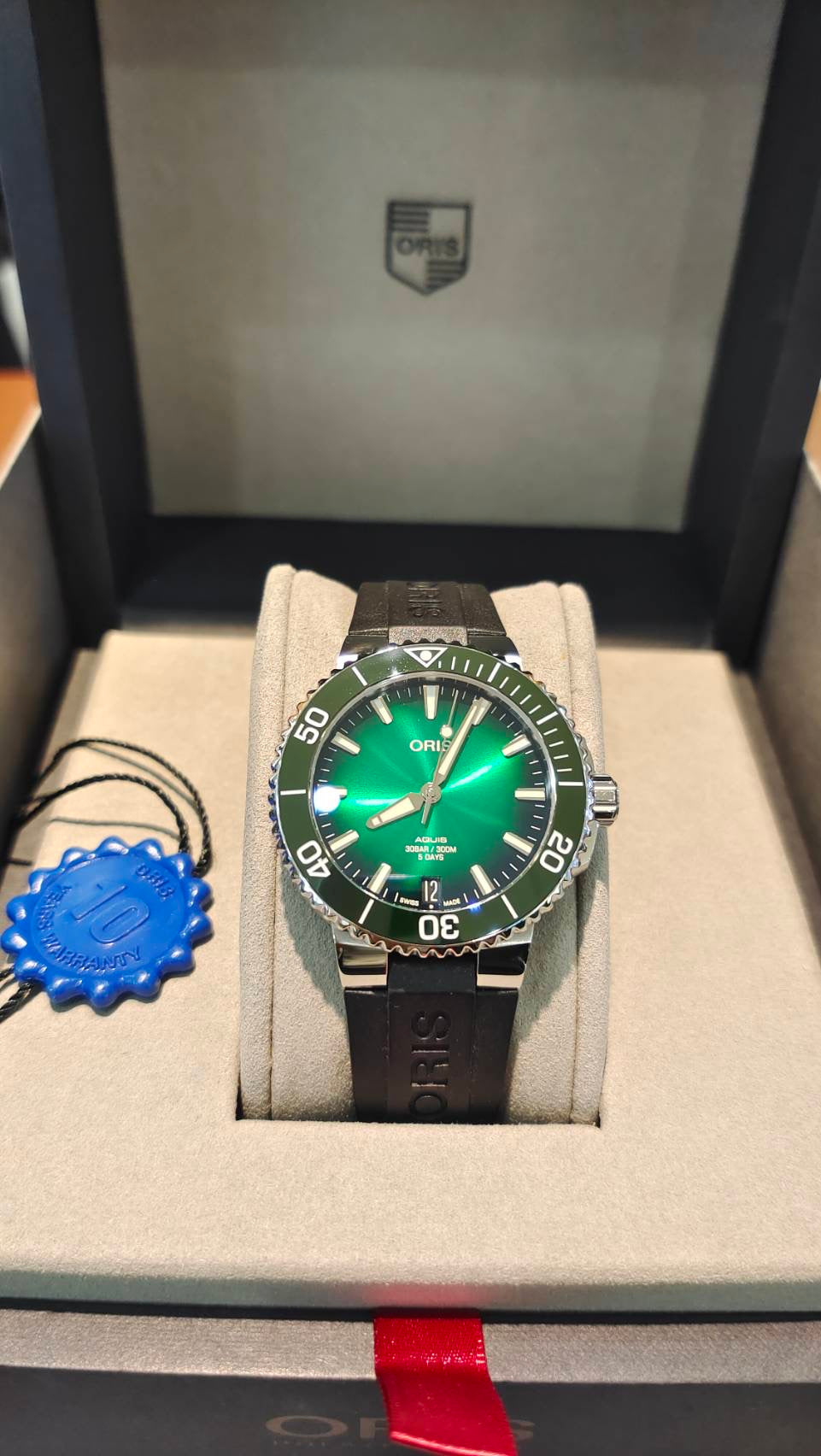 (已售)ORIS 豪力時 | Aquis 400 41mm 膠帶