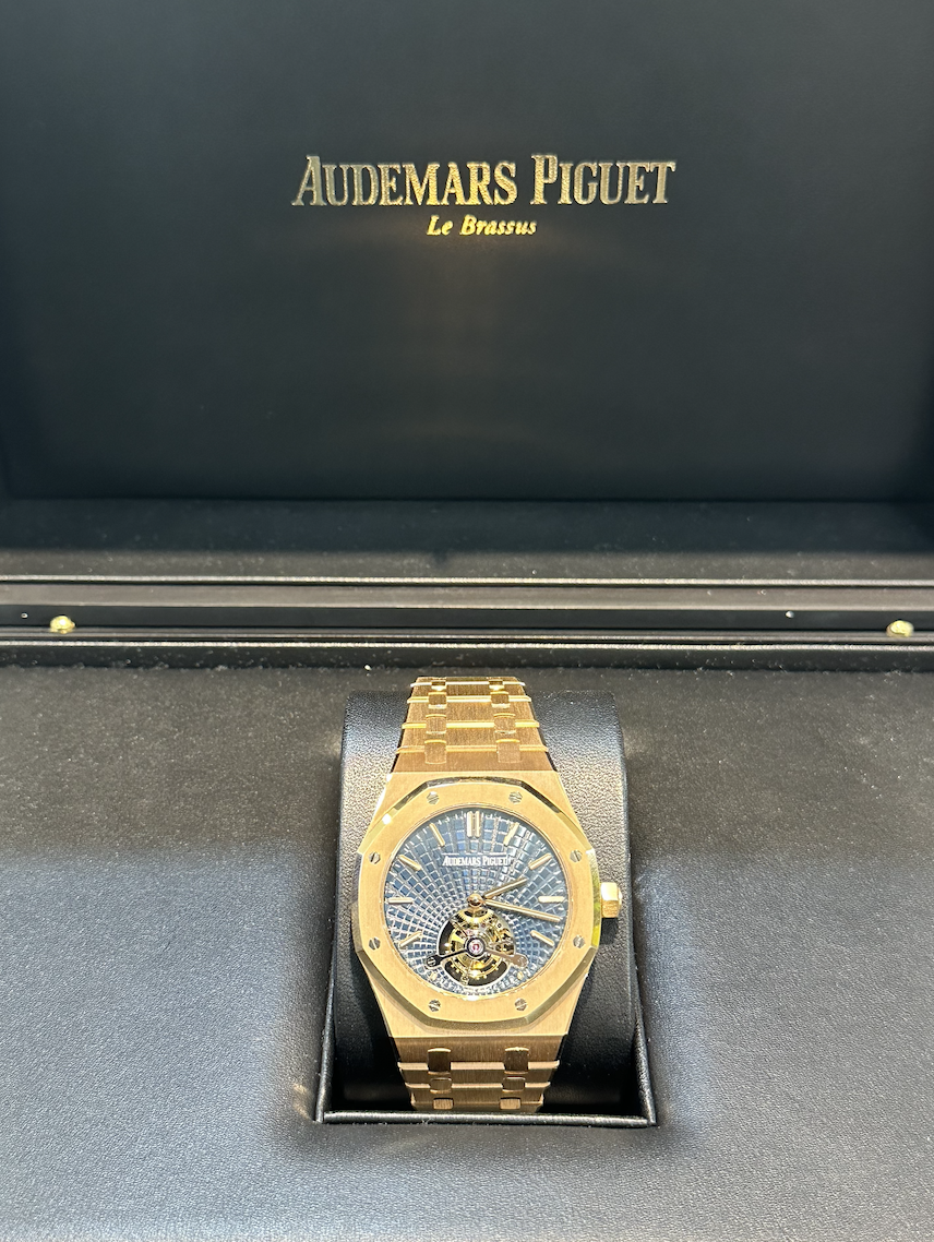 (已售) Audemars Piguet 愛彼錶 | Royal oaks 皇家橡樹超薄陀飛輪 26522OR 藍色 近全新