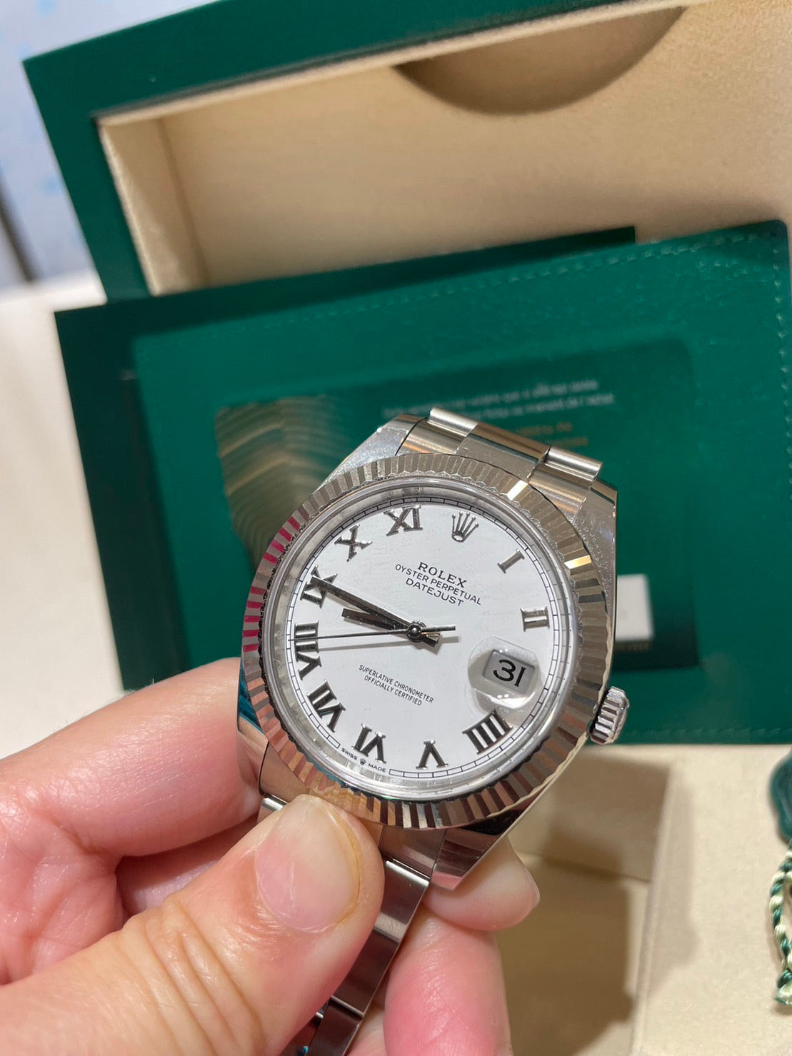 (以收購)二手 Rolex 勞力士 /  DateJust 126334 白色羅馬 三版