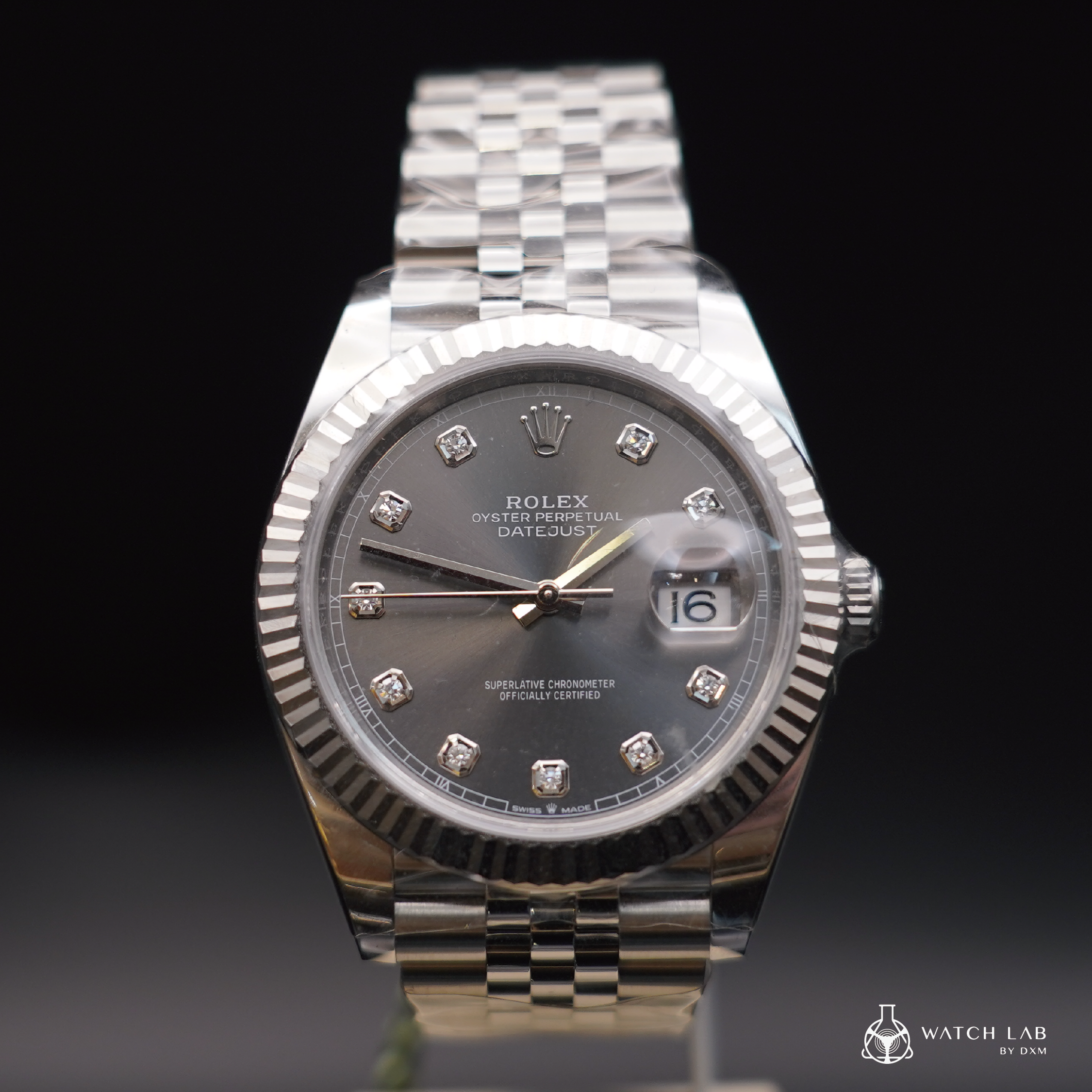 【 大西門鐘錶 】 勞力士 126334 灰面鑽 五銖帶 Datejust 41