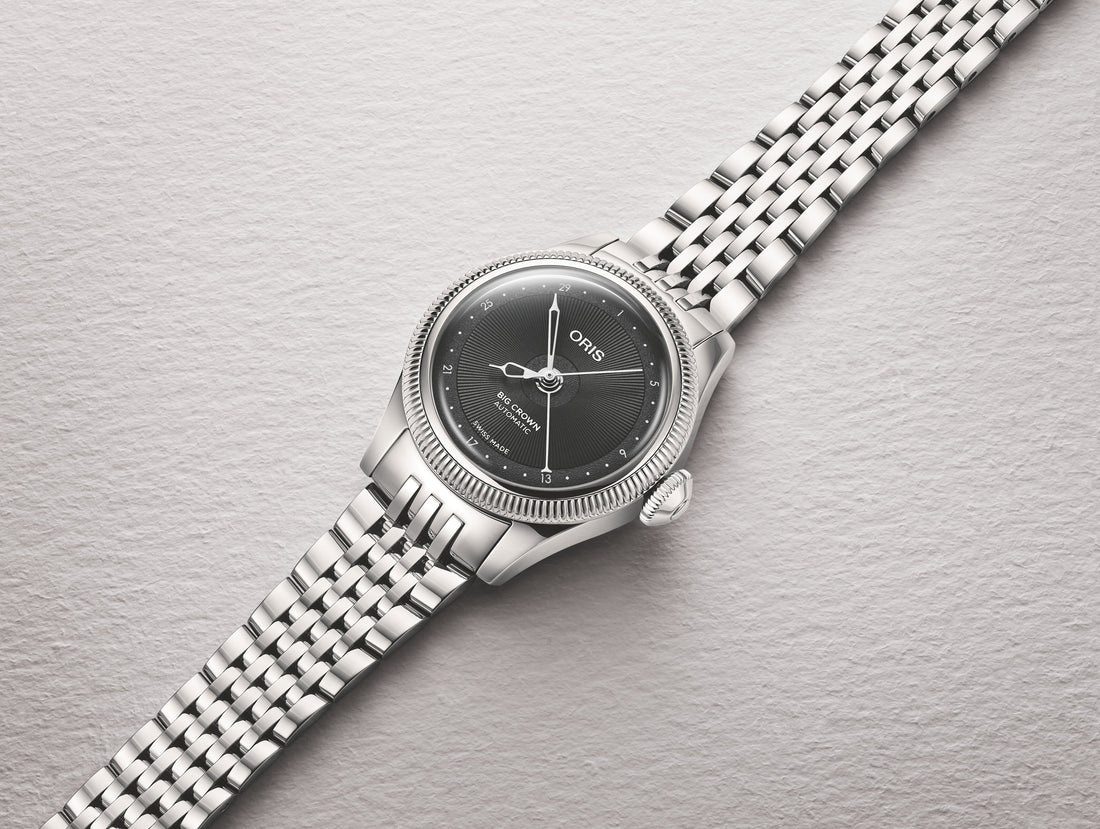 ORIS 豪利時 Big Crown Pointer Date 29mm 黑色不鏽鋼鍊帶 01 534 7804 4054-07 8 14 02