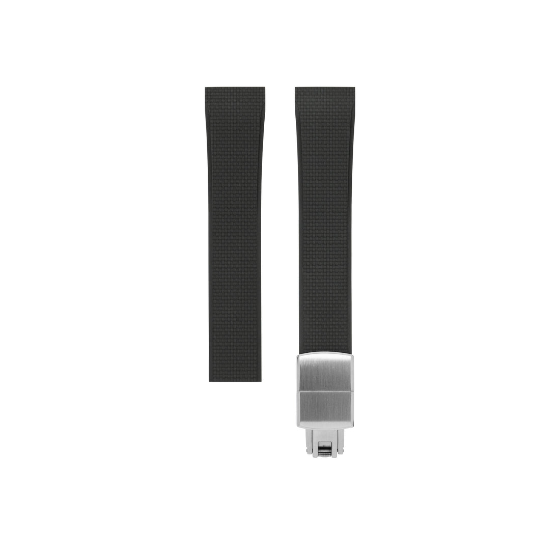Delugs Cartier Santos de Cartier 專用 Sailcloth 紋理 CTS 橡膠錶帶｜Black 黑色