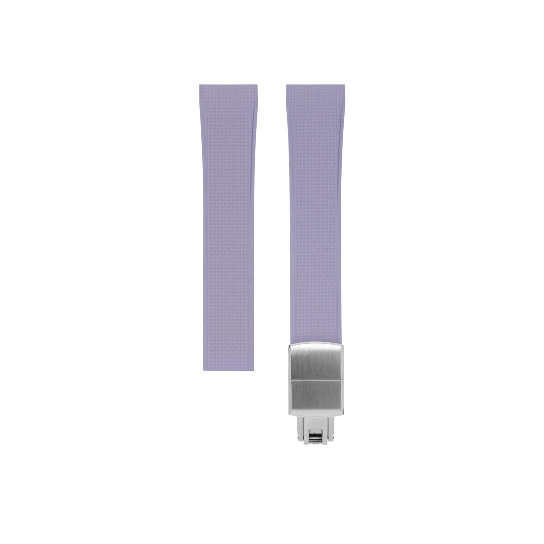 Delugs Cartier Santos de Cartier 專用 Sailcloth 紋理 CTS 橡膠錶帶｜Lavender 薰衣草紫