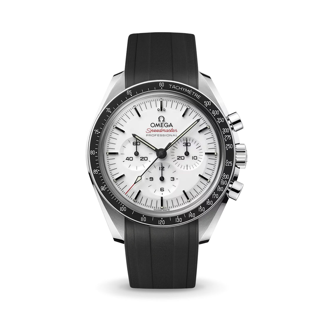 Delugs Omega Speedmaster／MoonSwatch 專用 CTS 橡膠錶帶｜Black 黑色