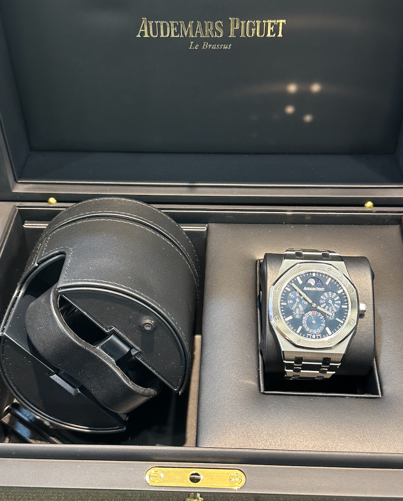 (已售) )Audemars Piguet 愛彼錶 | Royal oaks 皇家橡樹 萬年曆 RD2 26586IP 藍色 近全新