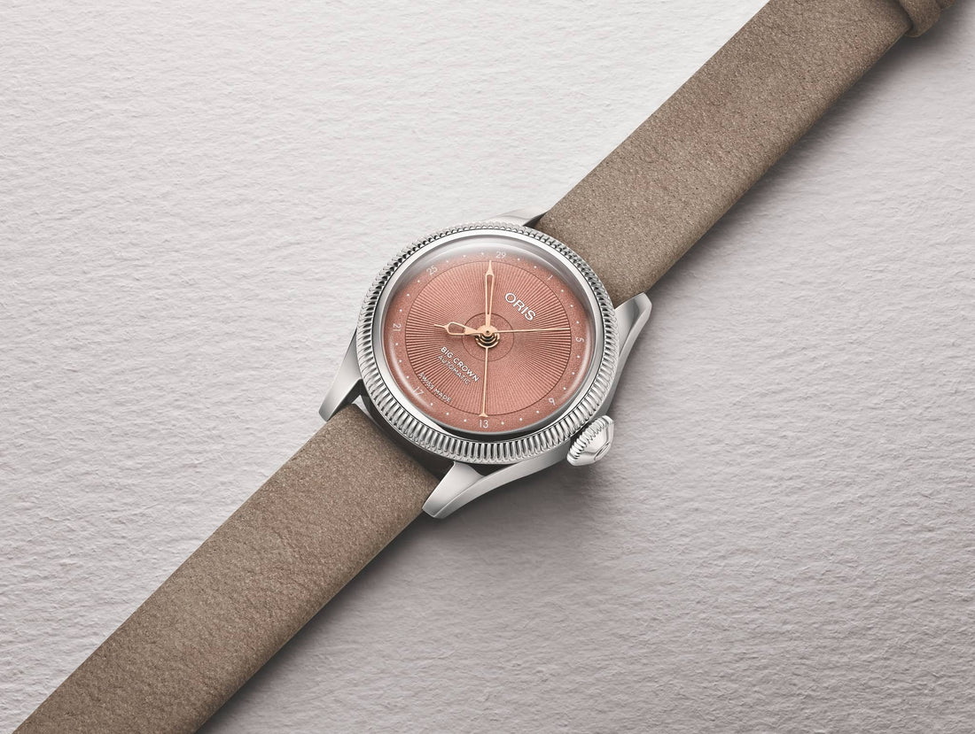 ORIS 豪利時 Big Crown Pointer Date 29mm 粉紅色皮革錶帶 01 534 7804 4052-07 5 14 02