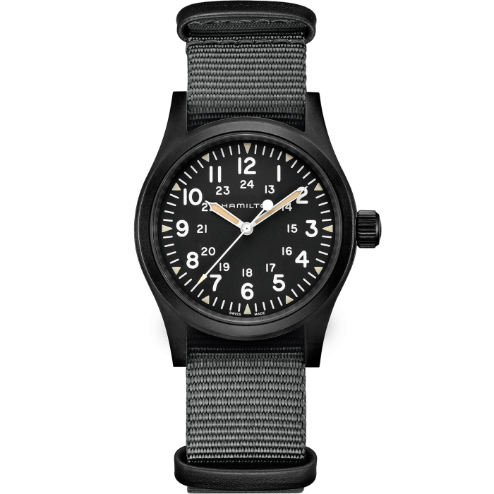 Hamilton 漢米爾頓 Khaki Field Mechanical 38mm 黑色 PVD 手上鍊 H69409930