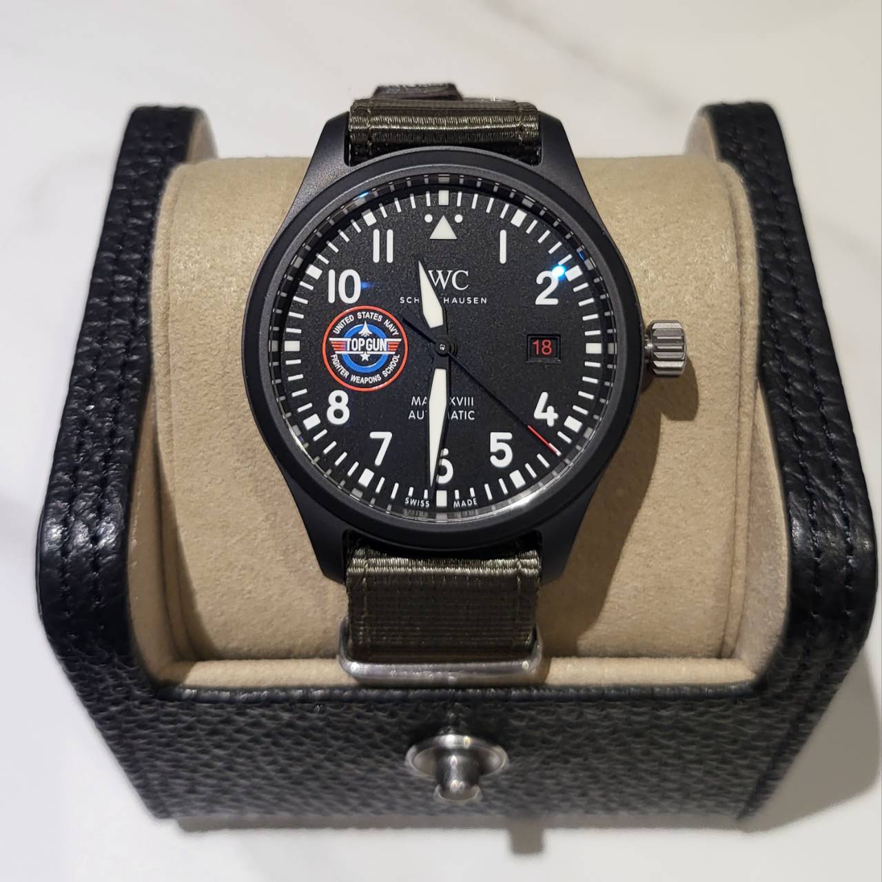 (已售）IWC 萬國 | IW324712 馬克十八飛行員腕錶TOP GUN海軍空戰部隊「SFTI」特別版